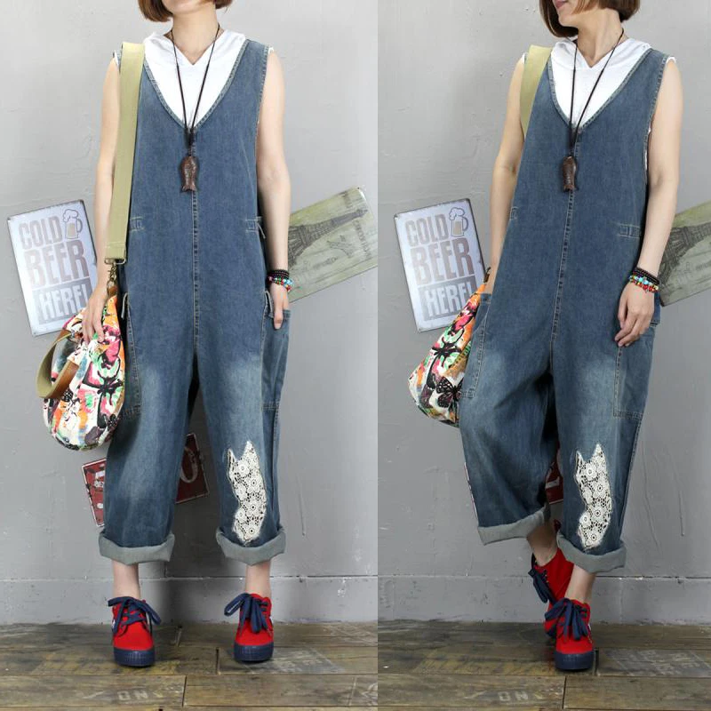 free-shipping-2019-new-fashion-overalls-cotton-denim-loose-jumpsuits-and-rompers-with-pockets-v-neck-sleevelesss-women-trousers