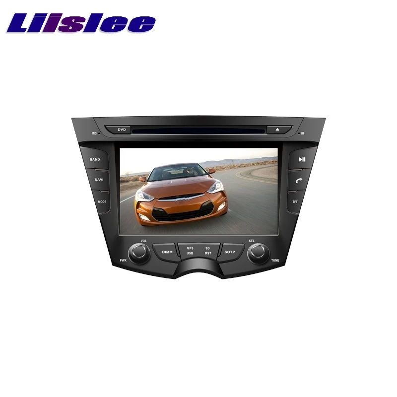 Для HYUNDAI VELOSTER 20011~ LiisLee Автомобильный мультимедийный телевизор DVD gps аудио Hi-Fi радио стиль навигация Расширенный NAVI