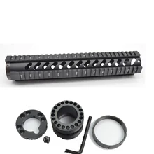12” Length Free Float Rail Mounting System Quad Rail Handguard with End Cap M16 / AR-15 Hunting Accessories