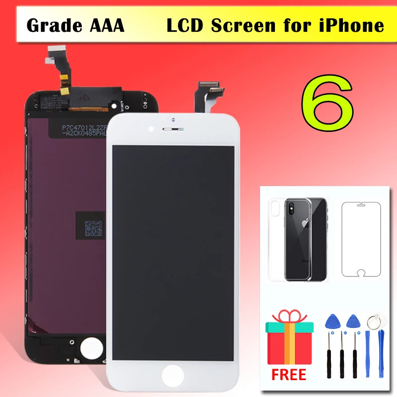 ЖК-дисплей для iPhone 6 6G сенсорный дигитайзер замена стеклянного экрана A1549 A1586