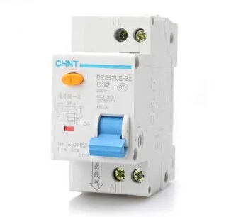 

security protection CHINT DPNA ELE 1P+N 32A 230V 50HZ/60HZ Residual current Circuit breaker with over current protection RCBO
