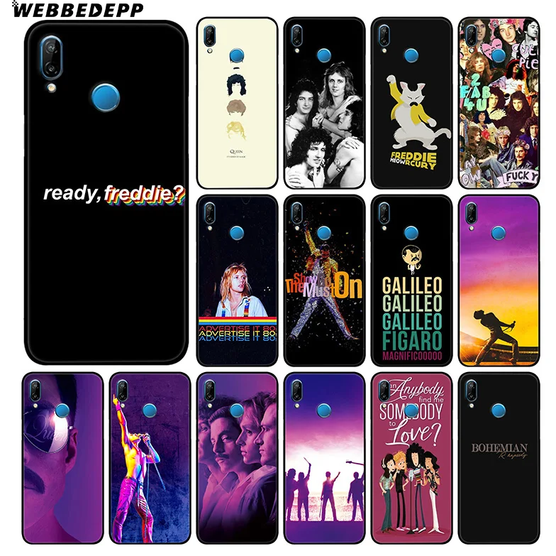 

WEBBEDEPP Bohemian Rhapsody Queen Soft Case For Huawei P20 Pro P10 P9 P8 Lite 2015 2017 P Smart 2019 & Nova 3 3i Y7 Y9 2018