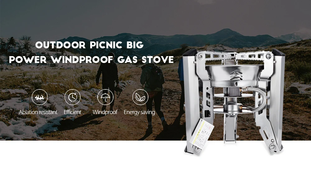 Bulin BL100 - B16 - A Outdoor Camping Picnic Foldable Split Gas Stove Portable BBQ Gear