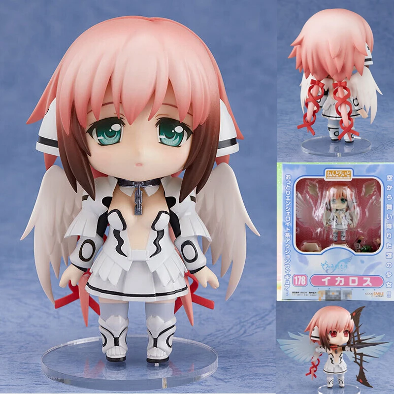 

10cm Cute 4" Nendoroid Sora no Otoshimono Anime Ikaros PVC Action Figure Model Collection Toy #178