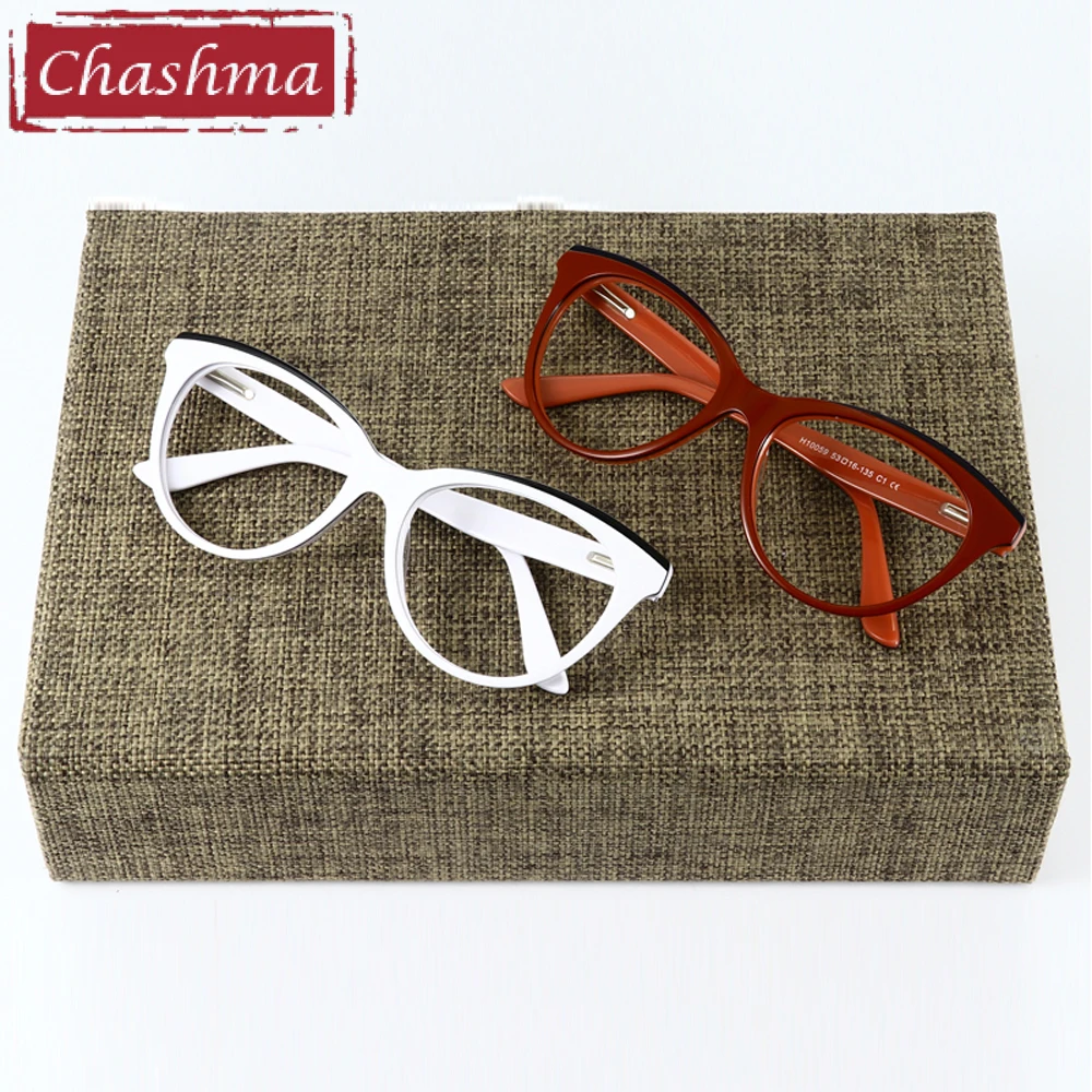 Женские очки из ацетатного материала Chashma брендовые модные трендовые для