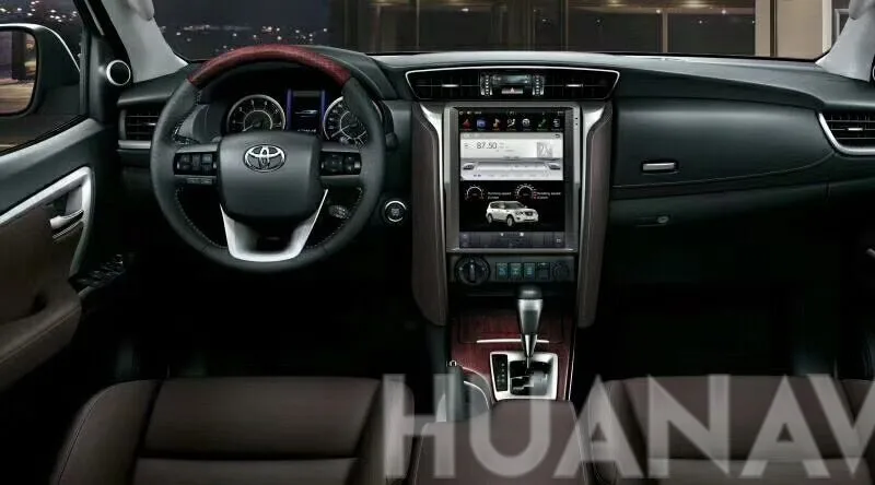 Автомобильный DVD плеер Tesla style 12 1 дюйма GPS навигация для Toyota Fortuner 2016 2017 2018 радио