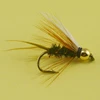 MNFT 10PCS 10# Brass Golden head Trout Grayling Fishing Flies Wet Fly Bead Head Prince Nymph ► Photo 2/4