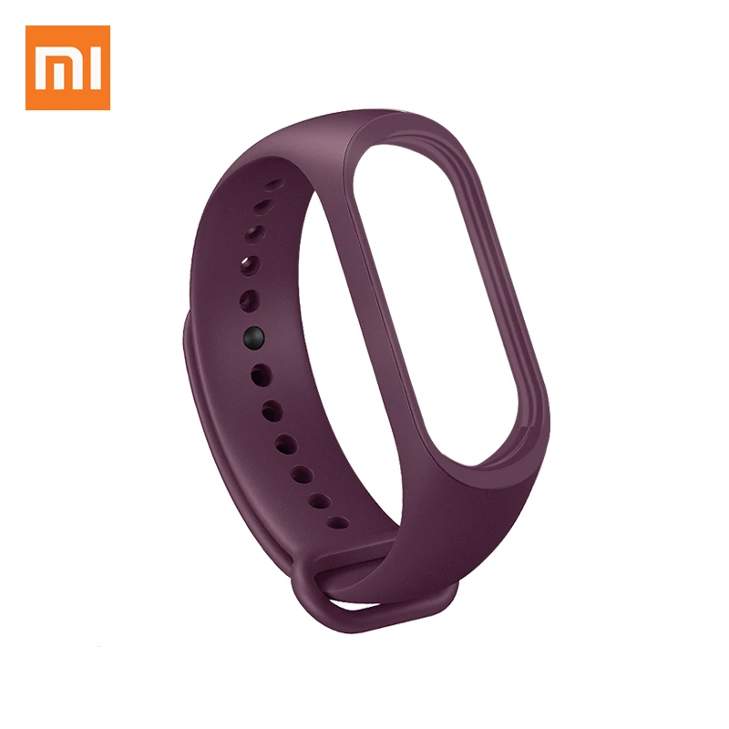 Оригинальный ремешок на запястье Xiaomi Mi Band 3 4 черный синий оранжевый винно красный