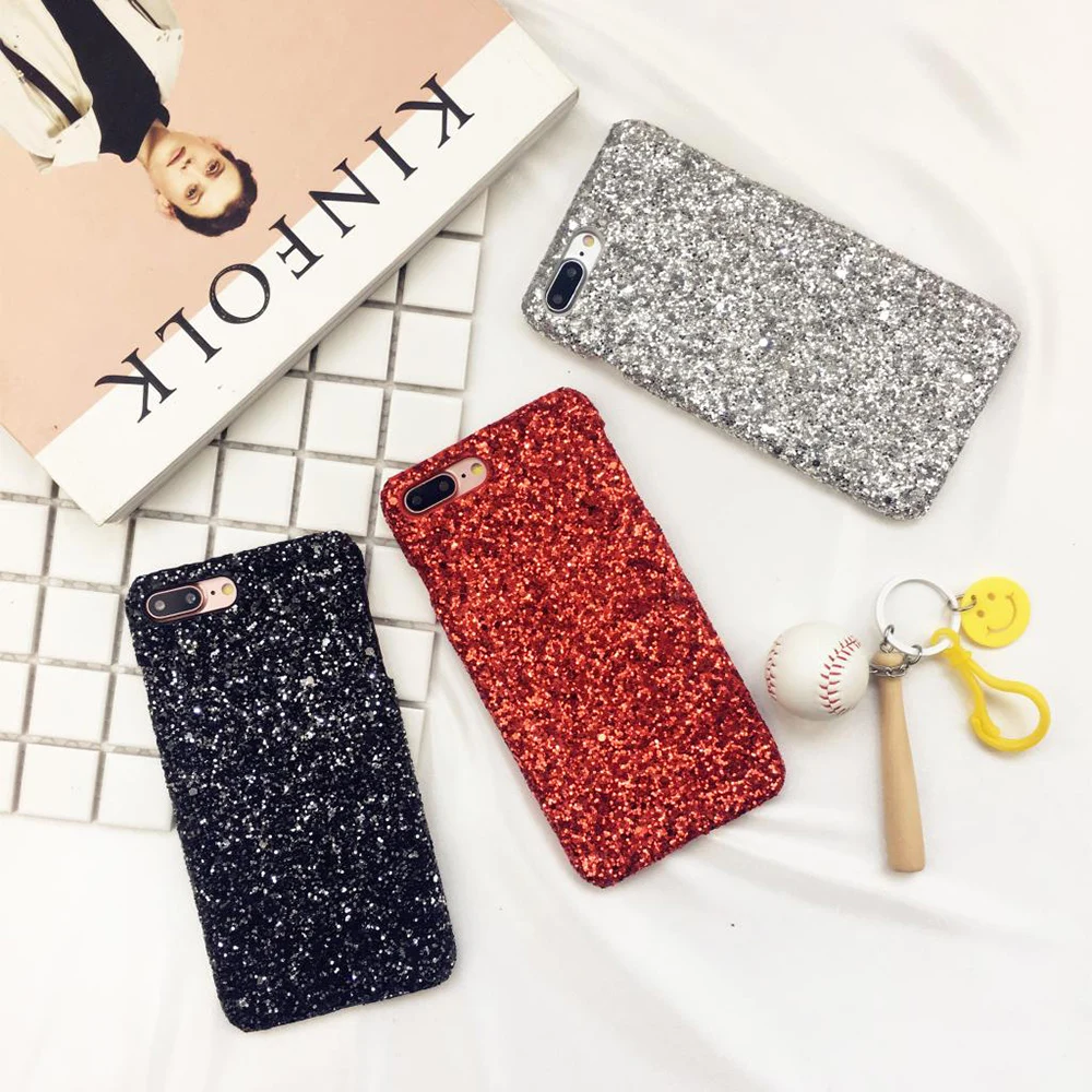 

For iPhone 7& 8 Plus 7 P 7P 8P X XR XS MAX Fashion Sparkle Flash Case For Apple iPhone i7 i8 7Plus 8Plus XSMAX Back Cover Cases