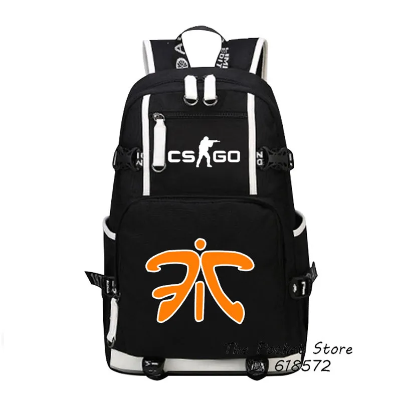  High Quality Virtus.pro Team Fnatic DOTA 2 CS CSGO Printing Backpack Men Travel Bags Canvas Oxford 