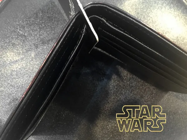 Звездные войны кошельки кожаный кошелек мультфильм аниме Звездные войны держатель с рисунком для кредитных карт сумки доллар Цена Папка короткий кошелек