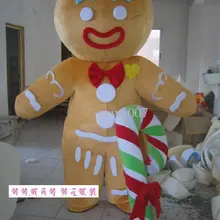 Имбирный человек маскоты костюмы мультфильм одежда день рождения нарядное платье Рождество Косплей для Хэллоуина вечерние события