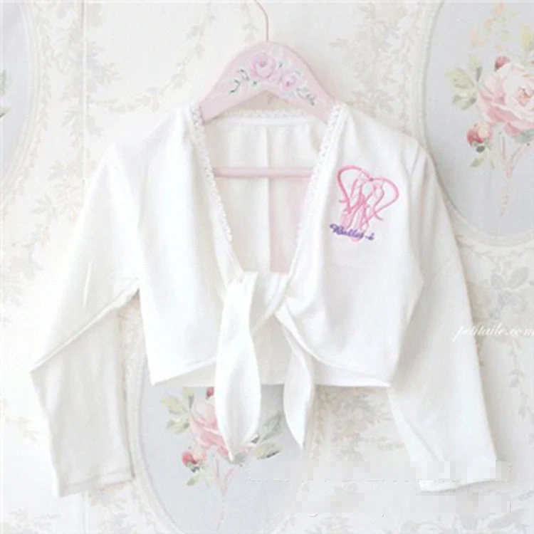 

3-5Y Winter/Autumn Warm Up Girl Ballet Top Ballerina Crossover Cardigan Dancewear Child Ballet Wrap Sweaters Practice Clothes