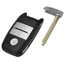 Kutery 3 Buttons Replacement Shell Smart Car Remote key Shell Key Case for Kia K3 K5 with Uncut Blade FOB