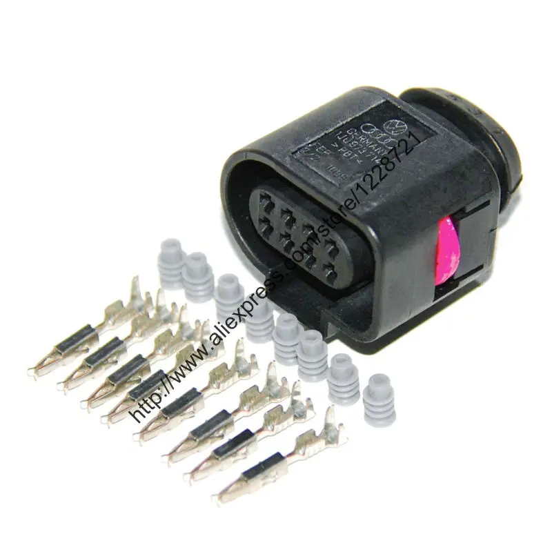 10Sets/lot 8pin 1J0973714 Flat Housing connector plug Automotive Electrical Connector Repair for