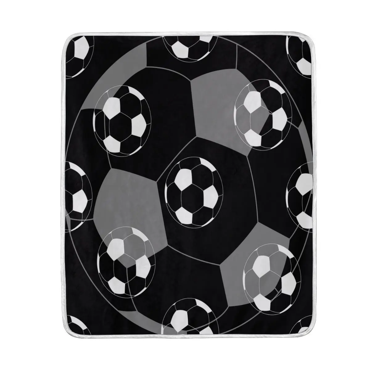Abstract Football Soccer Ball Blanket Soft Warm Cozy Bed Couch