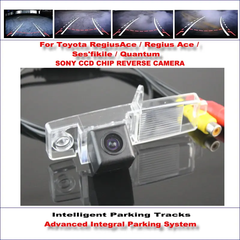 

Intelligent Parking Tracks Rear Camera For Toyota RegiusAce / Regius Ace Backup Reverse / NTSC RCA AUX HD SONY CCD 580 TV Lines