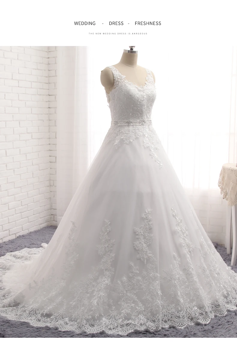 winter wedding dresses V Neck Tulle Wedding Dresses 2022 Applique Lace Sashes A-Line Backless Floor Length Sleeveless Bridal Dress Vestido De Noiva grace kelly wedding dress