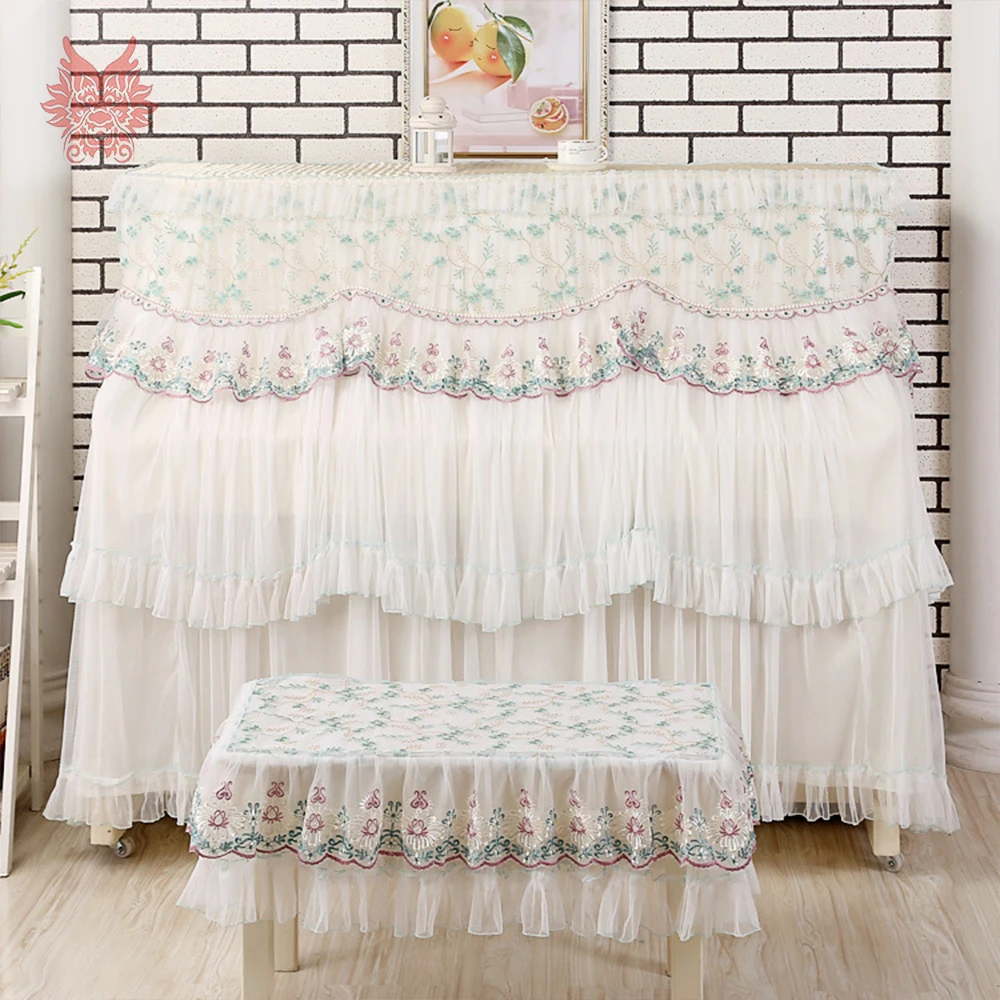 Buy Luxury elegant floral embroidery mesh lace upright