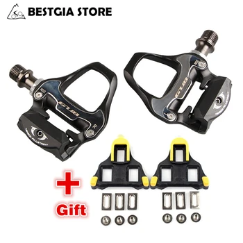 

Ultralight CNC Aluminum Alloy Bicycle Pedals With Pair Cleat 2 Cr-Mo Axle Sealed Bearing Racing Road Bike Self-locking Pedal BMX