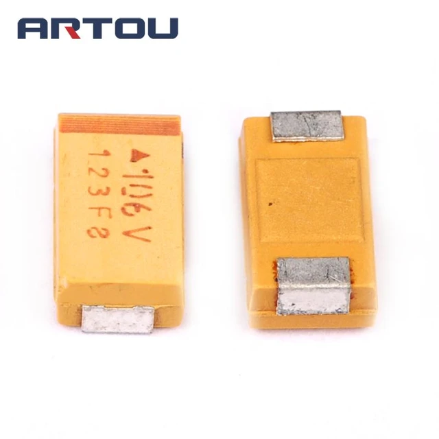 SMD TAN.10 - 35: SMD-Tantal-Kondensator, 10µF - 35V, Case D bei reichelt  elektronik