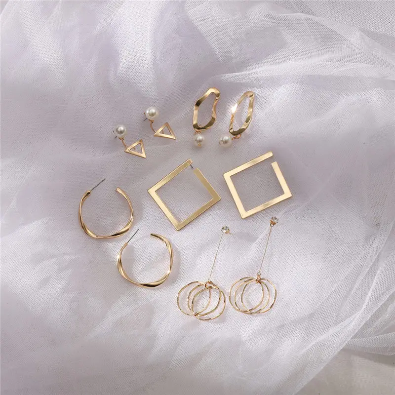 

Vintage Statement Tassel Drop Earrings for Women 2019 Fashion Jewelry Korean Metal Geometric Hanging Dangle Piercing Brincos