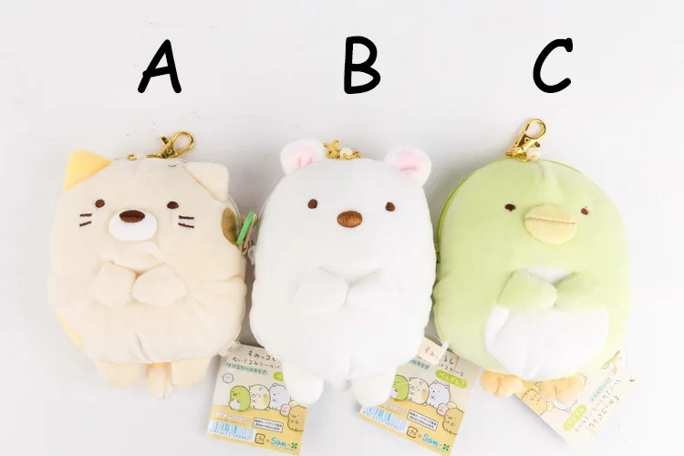 20 шт./партия плюшевые подвески Sumikko Gurashi мини плюша Портмоне sumikkogurashi карт ic сумка для подарки для девочек Бесплатная доставка