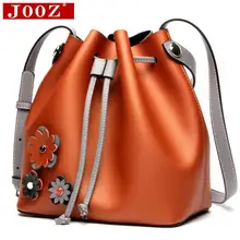 JOOZ Famou designers Femmes Sac À Main Bohème style Cordon Femmes Sac À Bandoulière En Cuir Véritable Messenger Cross Body Sac Seau