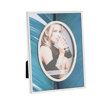 

Yakri Metal Photo Frame ,Velvet Back, Standard Photograph Size, Glass Front, Freestanding Picture Frame MPF093