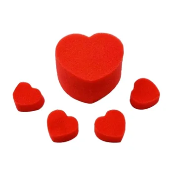 

Magic Trick Sponge Heart Love Ball Sponge Magic Tool Simple Pack Close-up Magic Tool Close up Street Magic Accessories Hot Sale