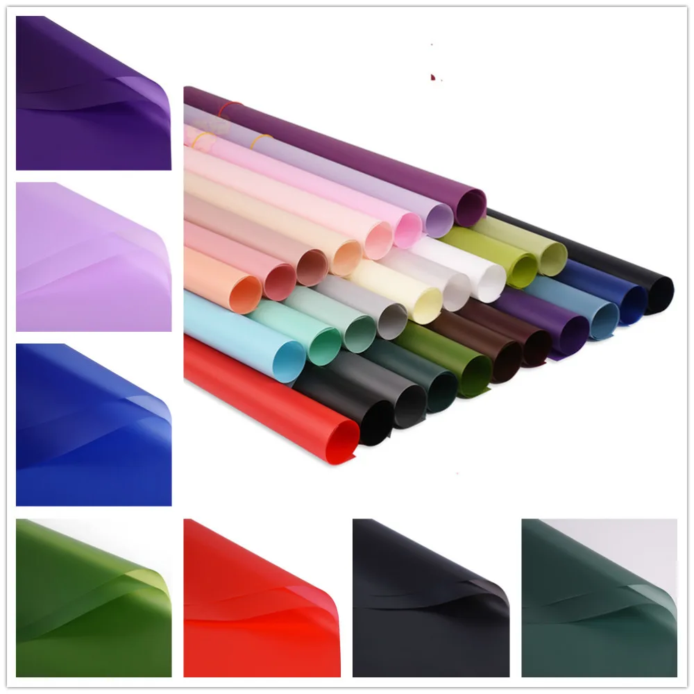 20sheet Solid color waterproof wrapping paper Tissue Paper Flower Gift