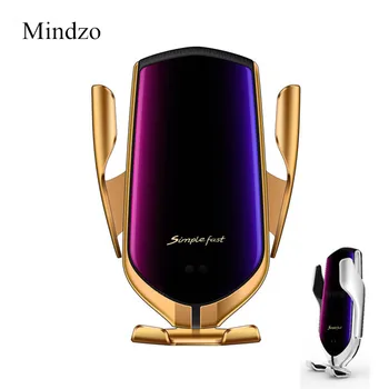 

10W Wireless Car Charger S5 Automatic Clamping Fast Charging Phone Holder Mount in Car for iPhone xr Huawei Samsung Smart Phone