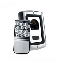 DC12V F007 металлический корпус аппарата контроля доступа по отпечаткам пальцев системы+ 1 пульт дистанционного управления(для зарегистрированных пользователей