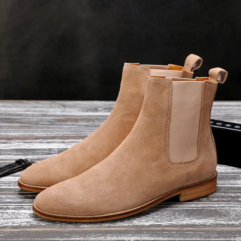 rubber soled chelsea boots