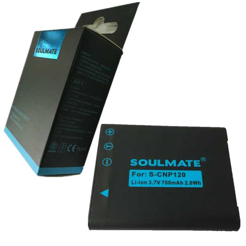 

SOULMATE CNP-120 lithium batteries pack NP 120 Digital Camera Battery CNP 120 For CASIO EX-S200 EX-ZS10 EX-Z680 TZ20 S300 Z680