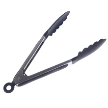 Горячая силиконовая и нержавеющая сталь кухонная сервировка салата для барбекю щипцы для барбекю Зажим для барбекю зажим нержавеющая сталь кухонные щипцы