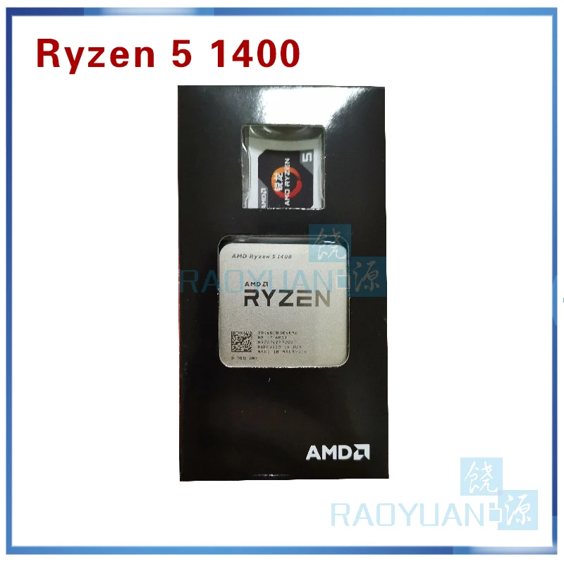 Процессор AMD Ryzen 5 1400 R5 1400 R5-1400 3,2 ГГц четырехъядерный процессор YD1400BBM4KAE разъем AM4 с охлаждающим вентилятором