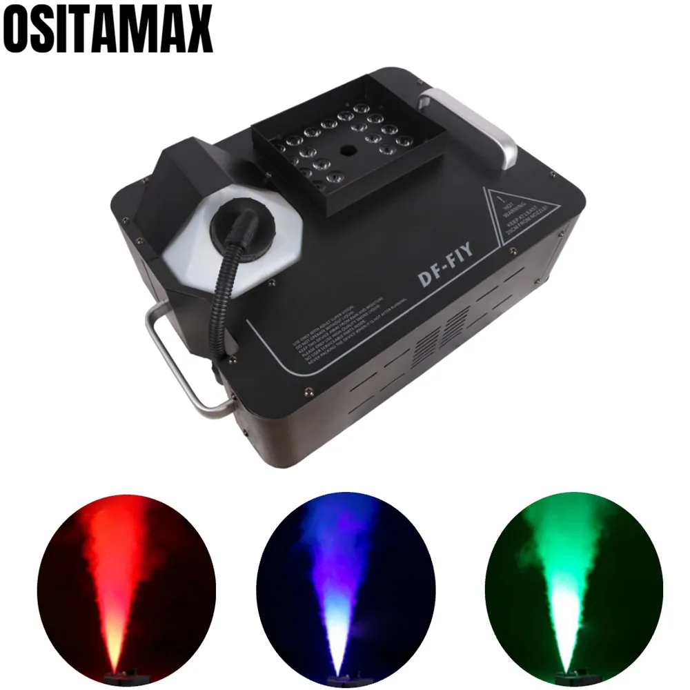 

1500w RGB Fog Smoke Machine LED Color Change Effect Remote Control Smoke DJ Equipment Stage Effect