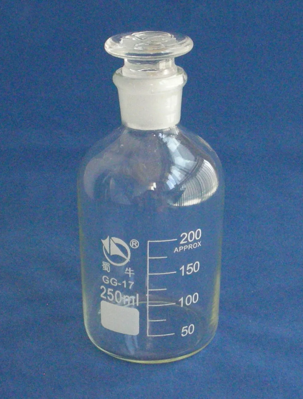 1000mL Lab Glass Reagent Bottle, Narrow Mouth, Ground Glass Stopper, w