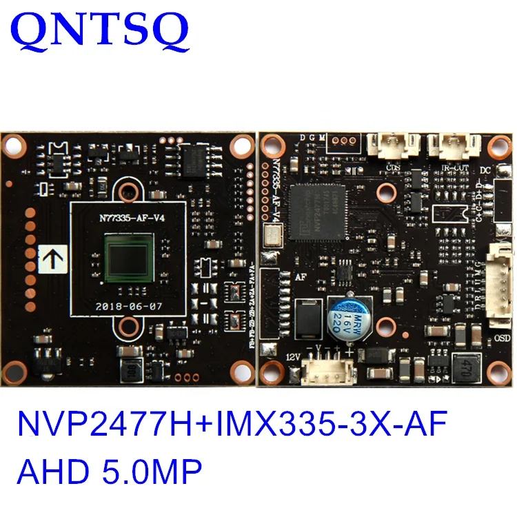 5MP AHD/TVI/CVI/CVBS 3 * AF или 5 * AF 1/2. 9 "sony Exmor IMX335 NVP2477 камера с модулем платы