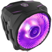 Кулер Cooler Master T610P, 6 тепловых труб, радиатор, двойной 12 см RGB PWM вентилятор с контроллером для Intel 115x2011 2066 AMD AM4 AM3