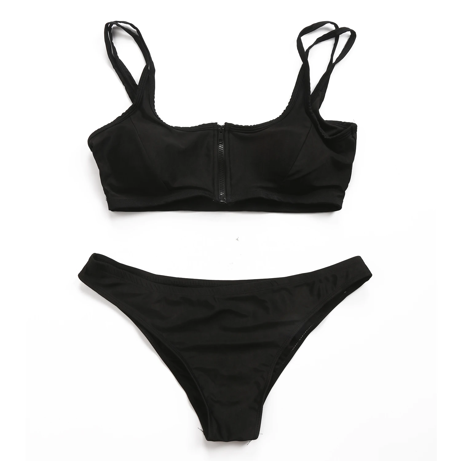 

Women Black Bikini Set Swimwear Triangle Swimsuit Bathing Beachwear