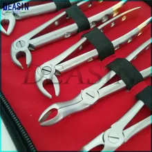 Factory price High-quality Dental Dentagra pliers 10pcs dental forceps Kit adult tooth forceps dental stump tweezers tooth removal tweezers minimally invasive grip tooth forceps