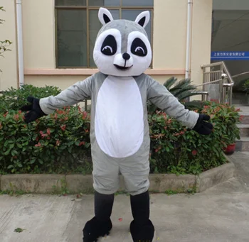 

Grey Raccoon Mascot Costume Suits Cosplay Party Game Dress Outfits Clothing Advertising Carnival Halloween Christmas Easter