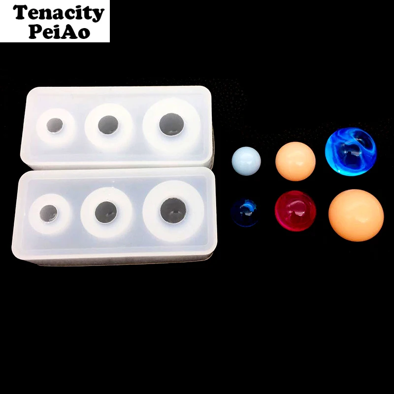 

Transparent Silicone Mould Resin Decorative Craft DIY Different sizes universe ball shape Type epoxy resin molds for jewelry
