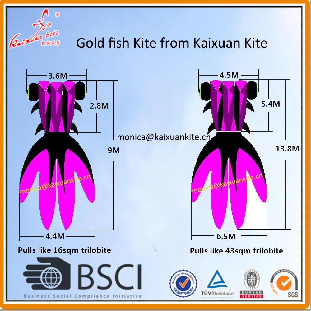 Товар 9 м от Weifang Kaixuan Kite|goldfish kite|kite kitesweifang kite |
