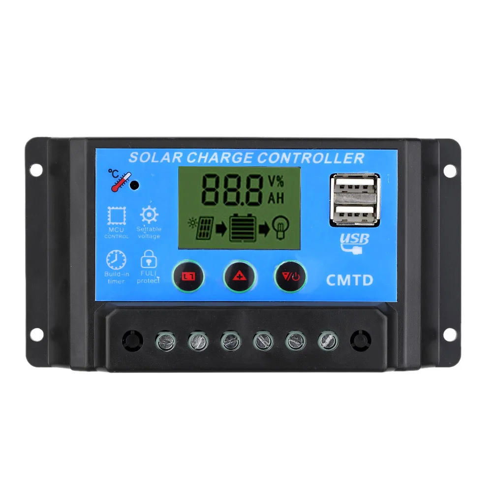20A 12V/24VOverload Protection Solar Charge Controller Auto Regulator
