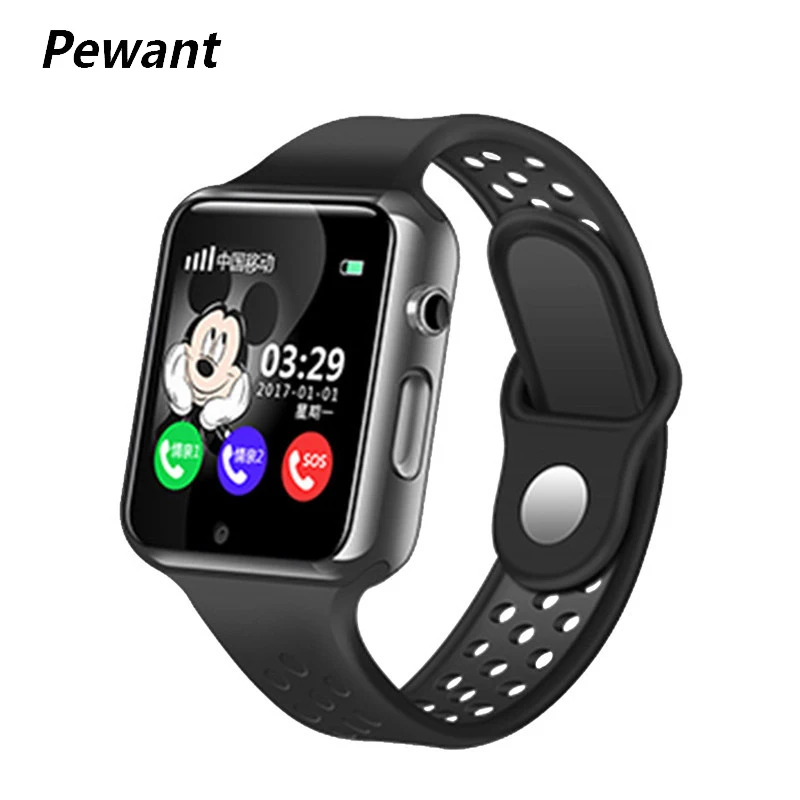 Pewant gps Bluetooth смарт детские часы с камерой шагомер Водонепроницаемые наручные SOS