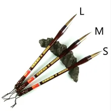 3 шт./компл. колонковая Кисть кисти для каллиграфии ручка Волк волос жесткий в традиционном китайском стиле ручка подходит для начинающих ручка-кисть для письма