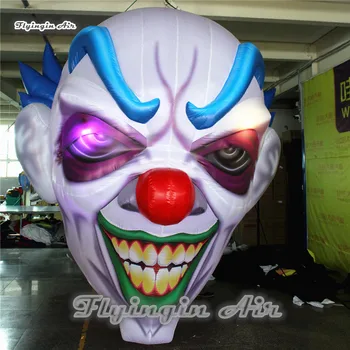 

Giant Halloween Mask 2m/3m Lighting Inflatable Ghoul Head for Night Club And Store Entrance Decoration